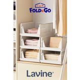 obido Lavine *3 Adet* Çok Amaçlı Kayar Raf Dolap Içi Kıyafet Ve Ev Aksesuarı Düzenleyici ”beyaz”