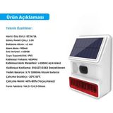 Obiem Akıllı Güvenlik Alarm Sistemleri + Iç ve Dış Mekân Ptz Hd Kamera - Ev ve Iş Yeri (Güneş Enerjili Dış Sirenli - Standart Plus) - Standart Plus İç ve Dış Mekan Kameralı (Güneş enerjili Dış Sirenli)