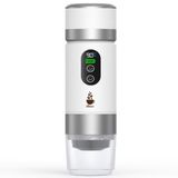 Obıess Taşınabilir Espresso Kahve Makinesi Beyaz Şarjlı Kapsül ve Öğütülmüş Kahve ile Uyumlu V3