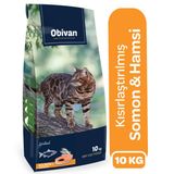 Obivan Sterilised Somonlu ve Hamsili 10 kg Kısırlaştırılmış Kedi Maması