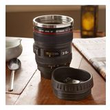 Objektif Görünümlü Lens Kupa Çelik Kahve Çay Termos Mug Bardak