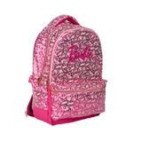 Obm Barbie ile uyumlu Yazı Desenli Okul Çantası 2695