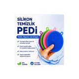 obrigado 2 adet Silikon Temizlik Pedi – Çok Amaçlı Bulaşık Yıkama Süngeri, Mutfak Banyo Lavabo Temizleme Fırçası