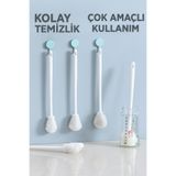 obrigado beyaz Silikon Uzun Saplı Mutfak Temizlik Biberon Kavanoz Yıkama Bardak Şişe temizlik fırça 1 adet