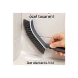obrigado Derz Fırçası İnce Banyo Lavabo Detaylı Temizlik Fırçası Fayans Kaplama Yapışkanlı Fayans Temizleyici