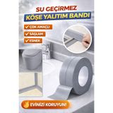 obrigado Su Geçirmez Sızdırmaz Bant 3m Gri – Mutfak Lavabo Banyo Duşakabin İzolasyon Bandı