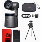 Obsbot Tail Air Combo 4K Ndı Ptz Kamera, Mikrofon + Tripod, Aı Takip, Hdr - Siyah