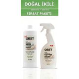 OBST Doğal Temizlik Fırsat Paketi Sıvı Çamaşır Sodası 1 L + Sprey Çamaşır Sodası Beyaz Sabun 500 ml (2'li Set)