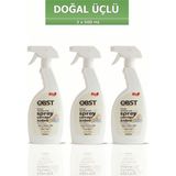 OBST Sprey Çamaşır Sodası Beyaz Sabun Leke Çıkarıcı Halı Tül Perde Giysiler Için Doğal Temizlik 3'lü Paket (3 x 500 Ml)