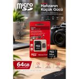 Ocado 64 GB Hafıza Kartı Mini Kamera Ev Araç Güvenlik Kamerası Uyumlu Telefon Micro SD