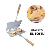 Ocak Üstü Alüminyum El Tost Makinesi