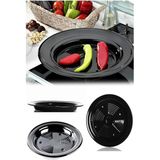 Ocak Üstü Emaye Közleme Tavası, Patlıcan, Biber, Kestane ve Mısır Közle, Ocak Üstü Patlıcan Közlemeç, Pratik Közmatik, Pratik Kestanematik (32CM)