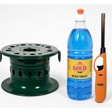 Ocak Yakıtı Osmanlı Ocağı Dayanıklı Sağlam Ocak Yakıtı Çaycı + 1 Lt Jel (30 Saat Yanar) + 1 Çakmak - --