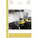 #Ocakkoruyucu Isıya Dayanıklı Katlanır Ocak Arkası Mutfak Sıçratmaz Yağ Koruyucu Alüminyum Paravan