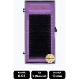 Ocean 0.05C Natural Kıvrım 13 mm Soft Eyelash Doğal Ipek Kirpik 16'lı - Siyah