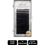Ocean 0.05D Dramatik Kıvrım Mix Soft Eyelash Doğal Ipek Kirpik 16'lı - Siyah
