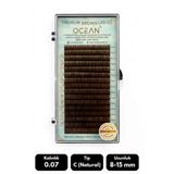 Ocean 0.07C Natural Kıvrım Brown Mix Soft Eyelash Takma Kirpik 16'Lı