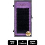 Ocean 0.10C Natural Kıvrım 12 mm Soft Eyelash Doğal Ipek Kirpik 16'lı - Siyah