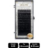 Ocean 0.10D Dramatik Kıvrım Mix Soft Eyelash Doğal Ipek Kirpik 16'lı - Siyah