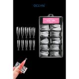 Ocean 100'lü Şeffaf Stiletto Dual Form Tips