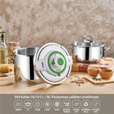 Ocean 4-6 Litre Matik Düdüklü Tencere Seti (Yeşil) - 4 - 6 L Set