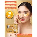 Ocean Altın Maske Göz Altı İçin Bio-Collagen 10 Adet Onarıcı Kolajen Kağıt Maskesi