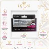 Ocean ASU-828 El Yapımı Vegan Demet Takma Kirpik 12MM Medium (10 Ply Doğal Hacimli Ipek Kirpik)
