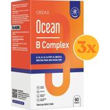 Ocean B Complex 60 Kapsül - 3 Adet (Toplam 180 Kapsül) - Dezenfektan Hediyeli (%72 Alkol)