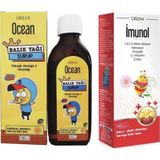 Ocean Balık Yağı Şurubu Portakal Aromalı Imunol Şurup