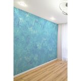 Ocean Blue Turkuaz Mermer Taş Görünümlü Duvar Kağıdı, 150 x 100