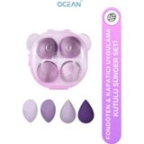 Ocean Care Ocean 4'lü Kutulu Makyaj Süngeri Karışık Renk ASU-240G