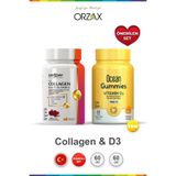 Ocean Collagen Beauty Gummies 60 Tablet & Ocean Vitamin D3 1000 IU 60 Adet Set