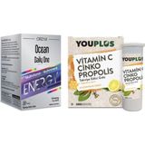 Ocean Daily One Energy 30 Tablet + YouPlus Vitamin C Çinko Propolis 20 Efervesan Tablet