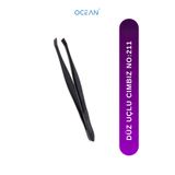 Ocean Düz Uçlu Cımbız, Düz Ağızlı Solingen Siyah Cımbız No:211