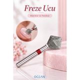 Ocean Elmas Freze Ucu, Elektrikli Törpü Makinesi Için Profesyonel Tırnak Freze Ucu