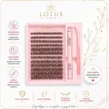 Ocean Exclusive Kahverengi Takma Kirpik Seti 240 Adet (8-16 mm Mix Boy) - Profesyonel Kirpik Cımbızı & Sihirli Eyeliner Yapıştırıcı Dahil