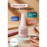 Ocean Fırçalı Tırnak Yapıştırıcısı, 10 gr, Şeffaf