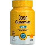 Ocean Gummies D3 K2 Vitamini 60 Adet(YENİ MİADLI) Portakal Aromalı Çiğnenebilir Jel Formda Takviye Edici Gıda - --
