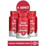 Ocean Gummies Iron 3x60 Çiğnenebilir Jel Form