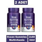 Ocean Gummies Multivitamin 60 Çiğnenebilir Jel Form 2 Adet - Portakal