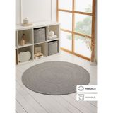 Ocean Home Textile 120 cm Yıkanabilir Gri Kırçıllı Pamuklu Halı Kilim