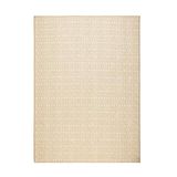 Ocean Home Textile 160x230 cm Ekru Renk Karo Desenli Jüt Halı Kilim