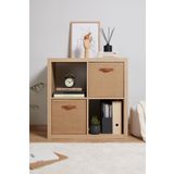 Ocean Home Textile 2 Adet Jüt Dolap Içi Çamaşır Oyuncak Düzenleyici Katlanır Saklama Kutusu Organizer 33x30x33