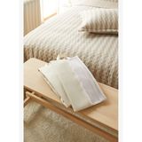 Ocean Home Textile 2'li Bej Renk Fileli Oxford Kumaş Ayakkabı Düzenleyici Taşıma Çantası Seti 22 x 40 x 9 cm