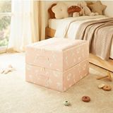 Ocean Home Textile 2'li Çocuk Odası Deniz Kızı Destekli Kutu Hurç Set 45 X 55 X 18 Cm Pembe