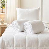 Ocean Home Textile 2'li Pamuklu Saten Biyeli Mikrojel Tek Kişilik Yorgan Seti 155 x 215 cm