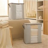Ocean Home Textile 2'li Pvc Pencereli Stuff ve Things Gri Çizgili Hurç Set