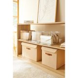 Ocean Home Textile 3 Adet Ayarlanabilir 4 Bölmeli Şeffaf Raf Düzenleyici, Çanta Düzenleyici 36x24x21