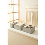 Ocean Home Textile 3 Adet Bölmeli Petek Gri Çekmece İçi Dolap Çamaşır Düzenleyici Katlanır Saklama Kutusu Organizer Set