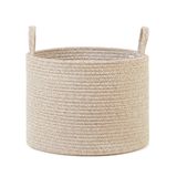 Ocean Home Textile 35x27 cm Bej Kırçıllı Pamuklu Halat Sepet